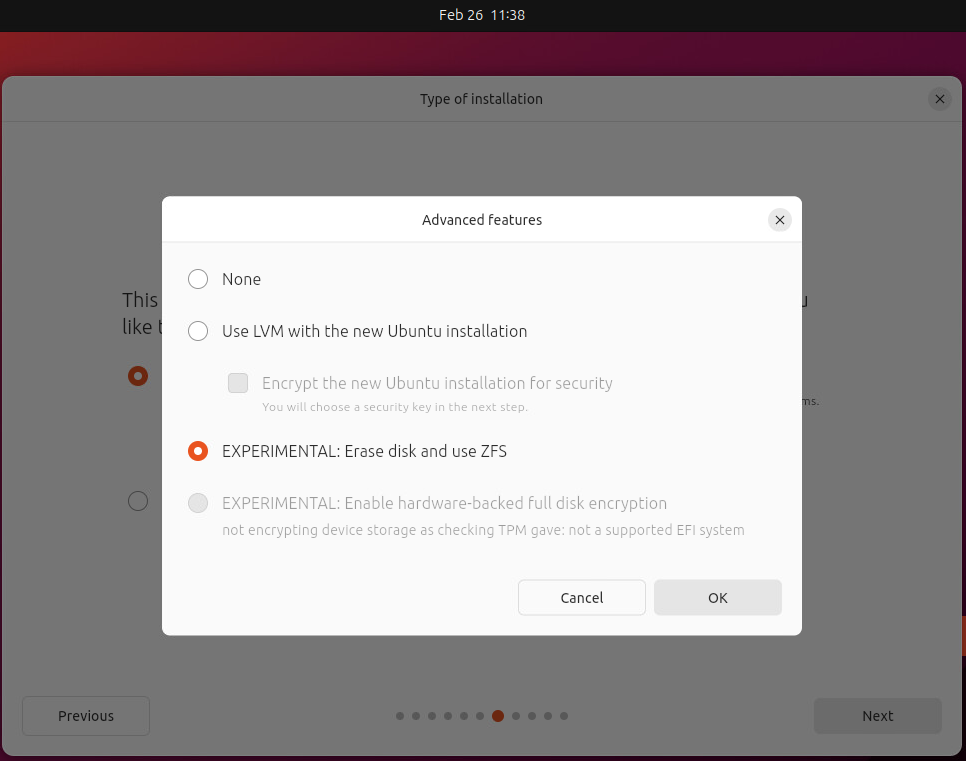 ZFS built in Ubuntu 24.04 LTS