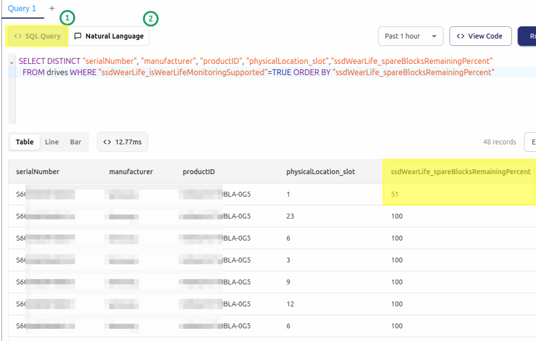 Data analytics in InfluxDB Explorer