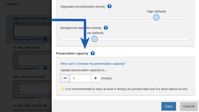 DDP Preservation Capacity