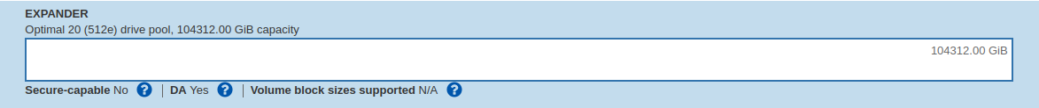 Create new DDP from 20 drives