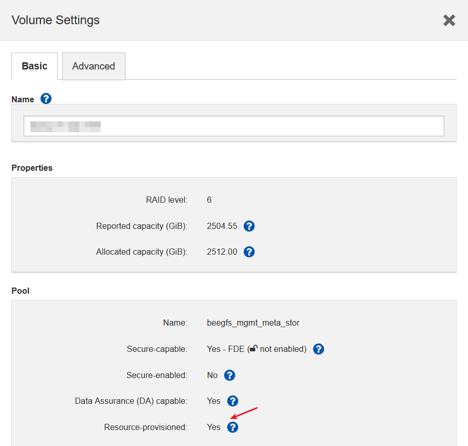 Resource Provisioned Volume in action