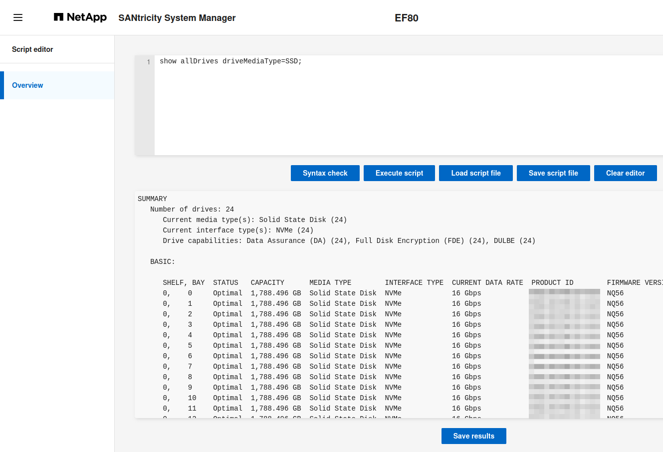 Script Editor in action