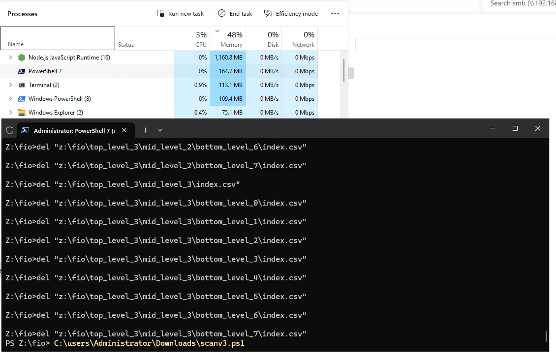 SMB scan of 2 million files