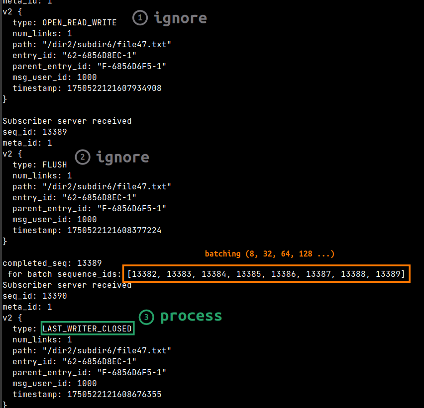 gRPC event batching in Python