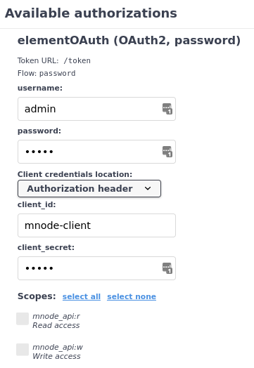 NetApp HCC mNode Swager Authentication and Authorization
