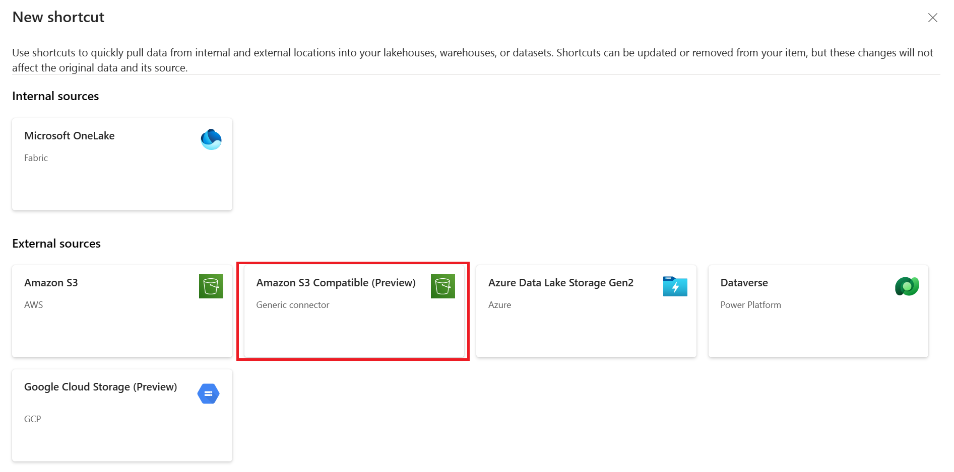 Pick AWS S3-compatible storage