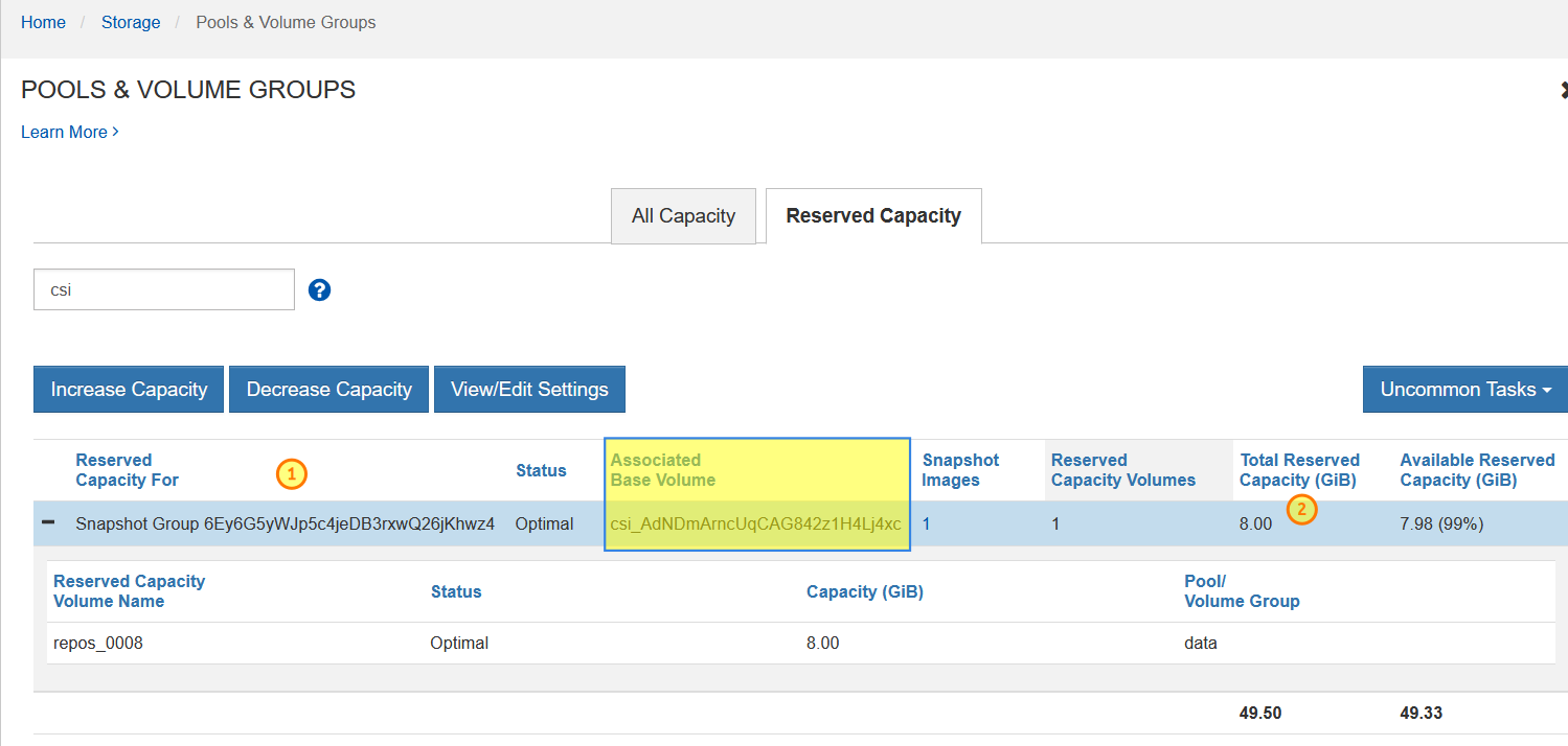 Repo Group with IBM Block CSI with SANtricity patch