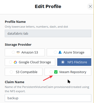 Kasten repository choices