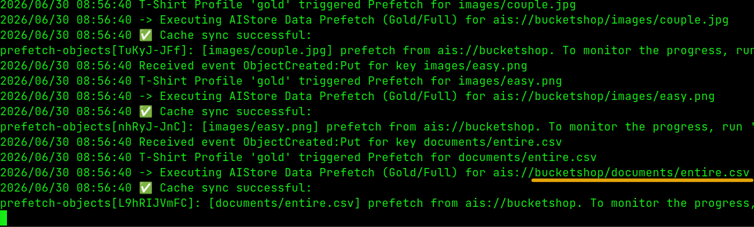 Kompromise worker prefetches StorageGRID Data