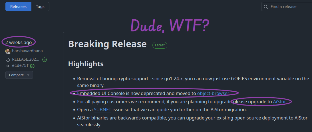 Breaking changes