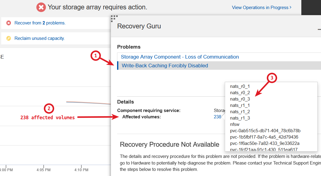 Write cache forcibly disabled