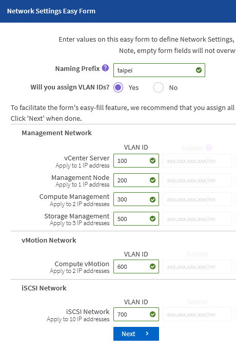 NetApp NDE Network Configuration Wizard