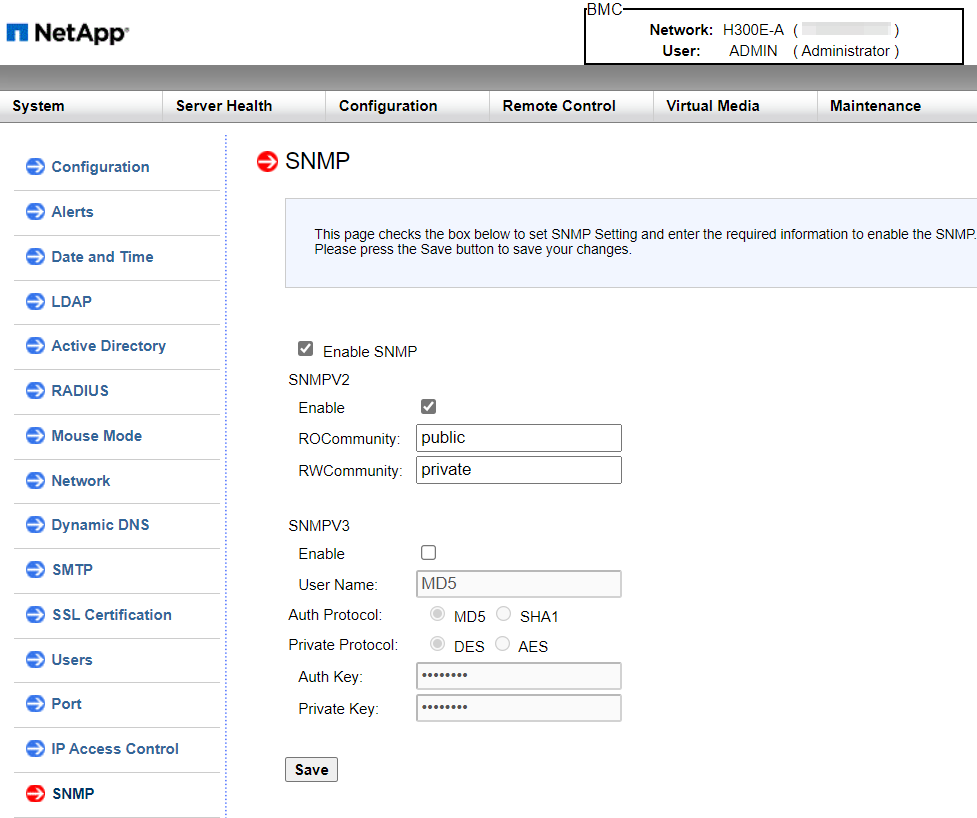 Enable SNMP on NetApp HCI Gen 1 and Gen 2 blade nodes