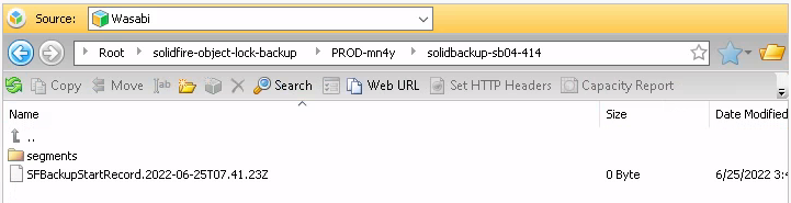 Version of deleted object