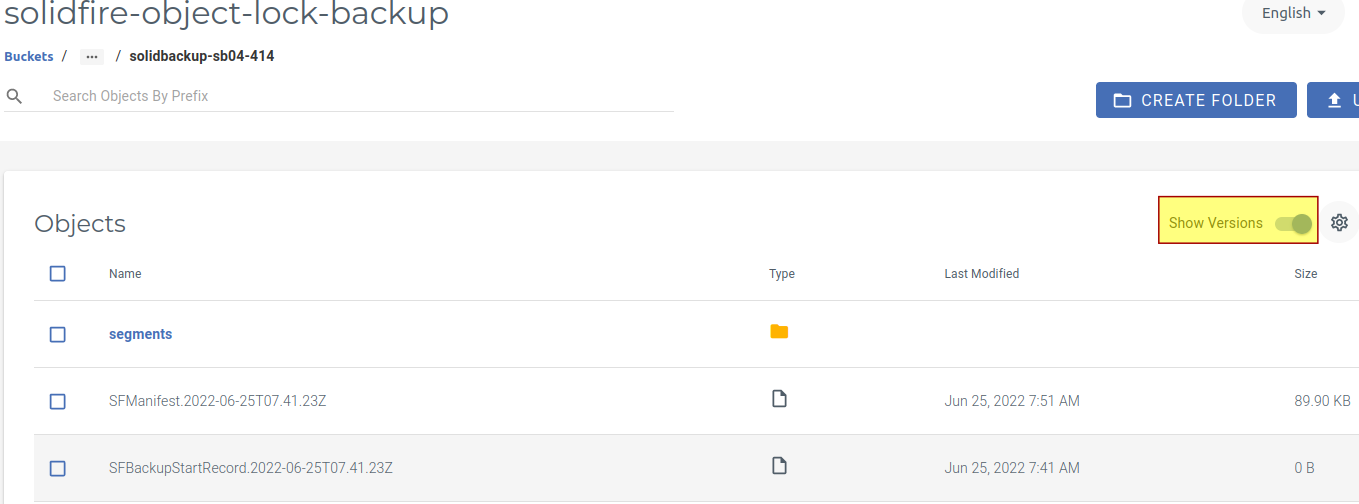Enable object version viewing in the Wasabi Web UI