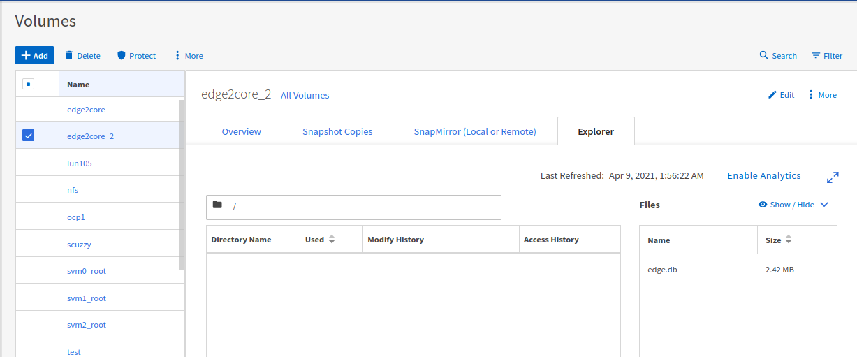 Photon IoT snapshot restored from S3 bucket to ONTAP Select (on-prem VM)