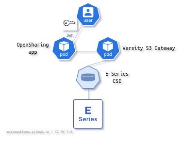 OpenSharing of CSI volumes with E-Series