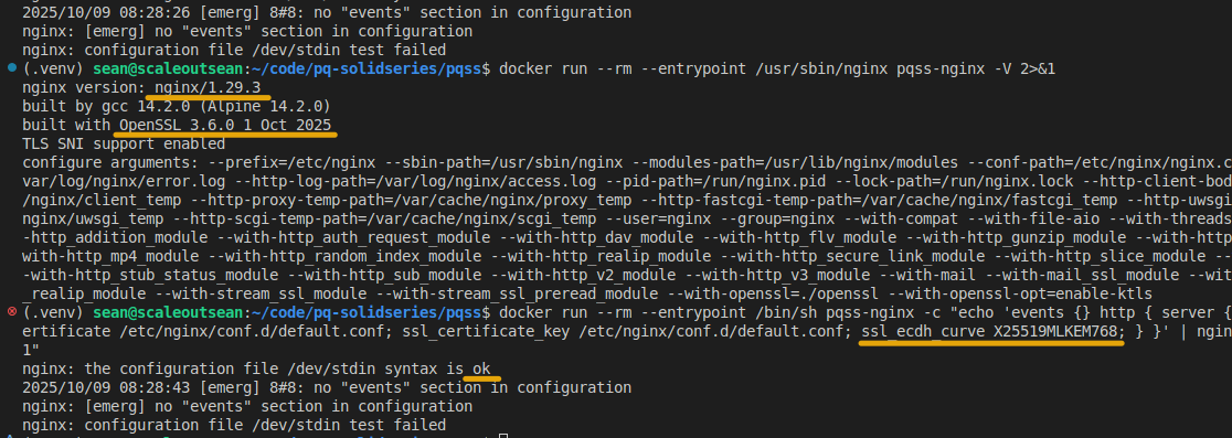 Build PQ NGINX