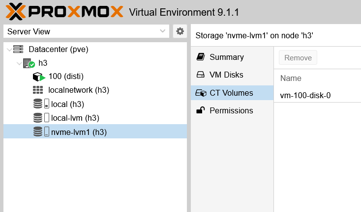 CT on E-Series shred block LVM