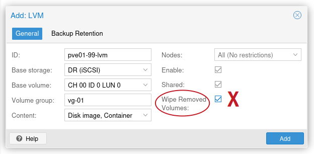 LVM on SolidFire LUN in PVE