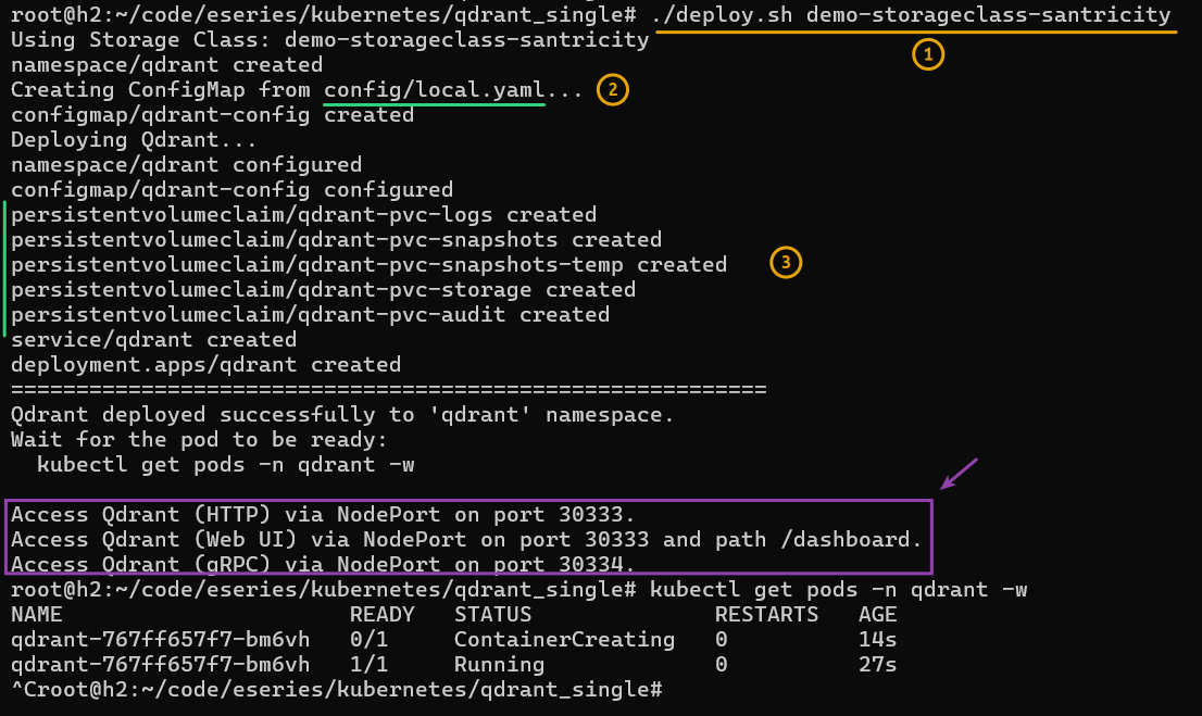 Deploy Qdrant