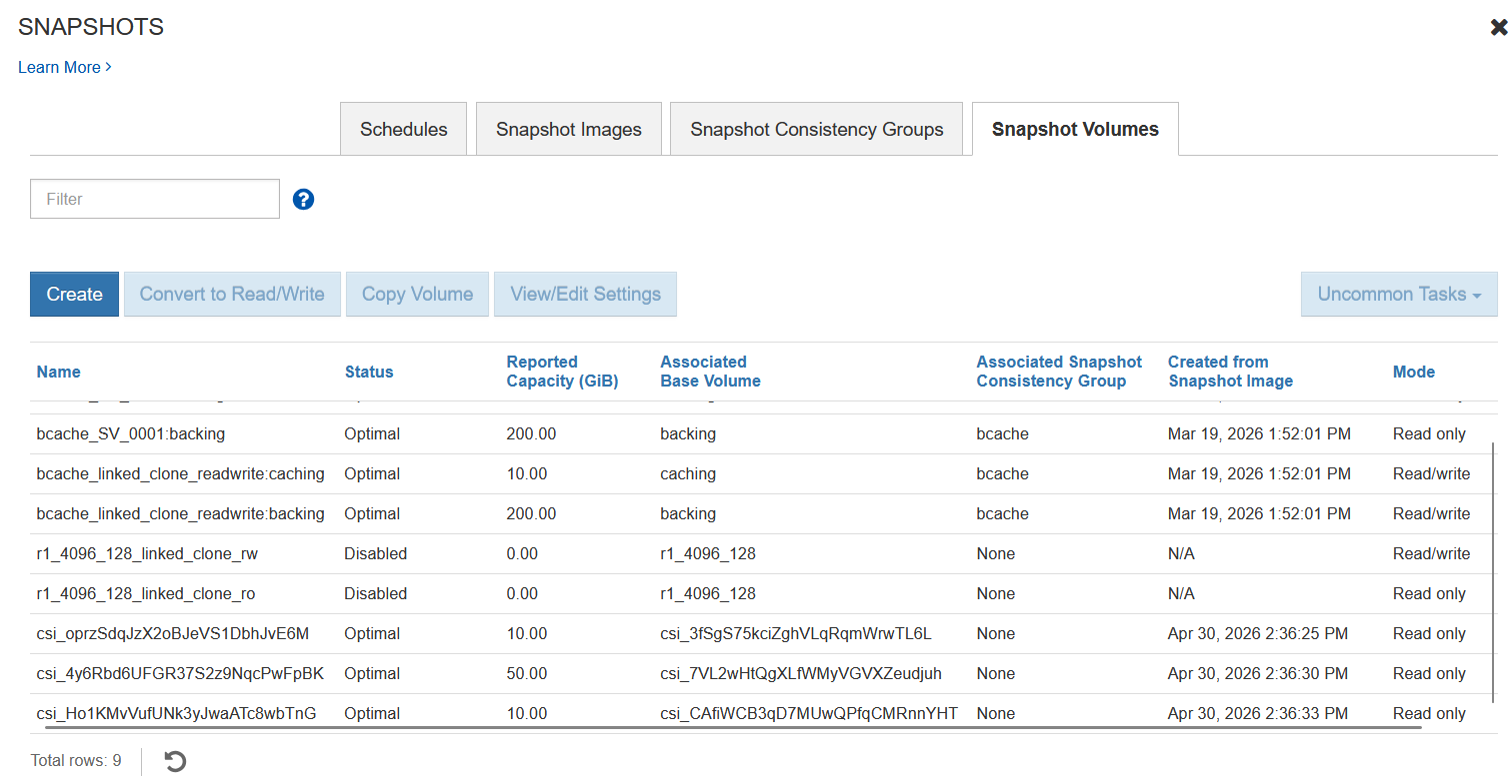 Linked clones during Qdrant backup