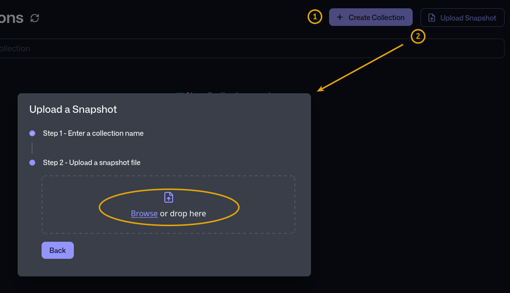 Qdrant snapshot restore