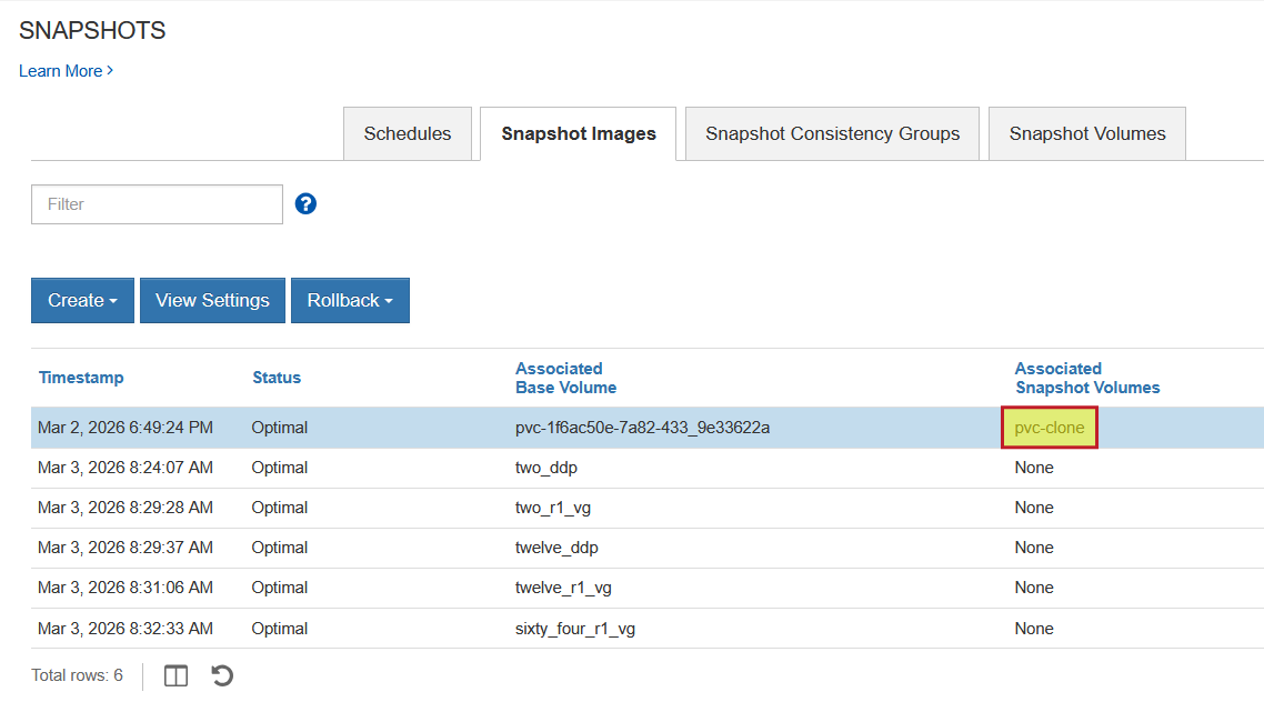 SANtricity Go CLI snapshot group without snapshots