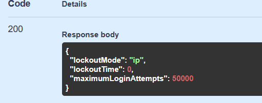 Example of SANtricity lockout settings