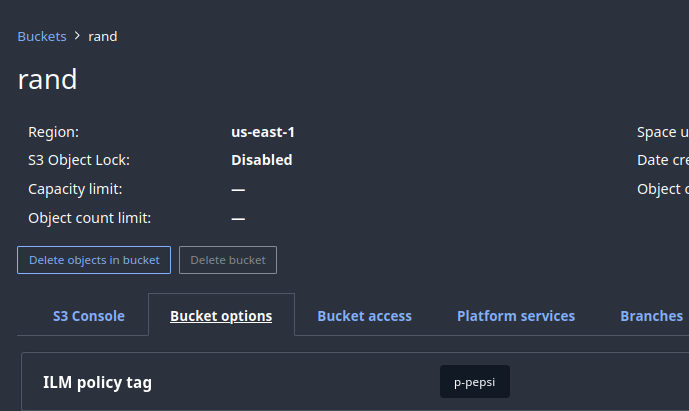 CSP-tiered bucket policy tag