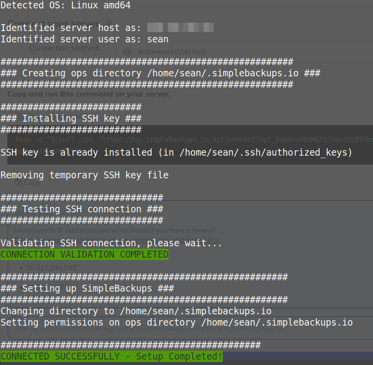 Simple Backups deployment script