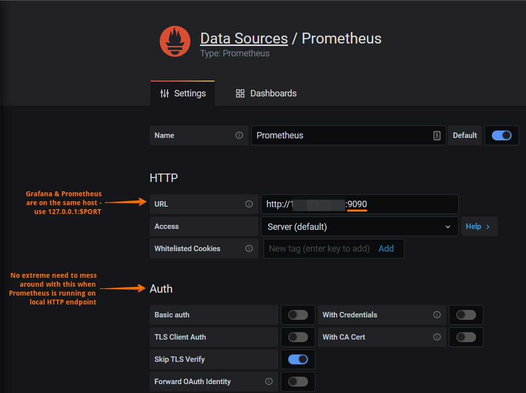 solidfire-exporter - add Prometheus data source to Grafana
