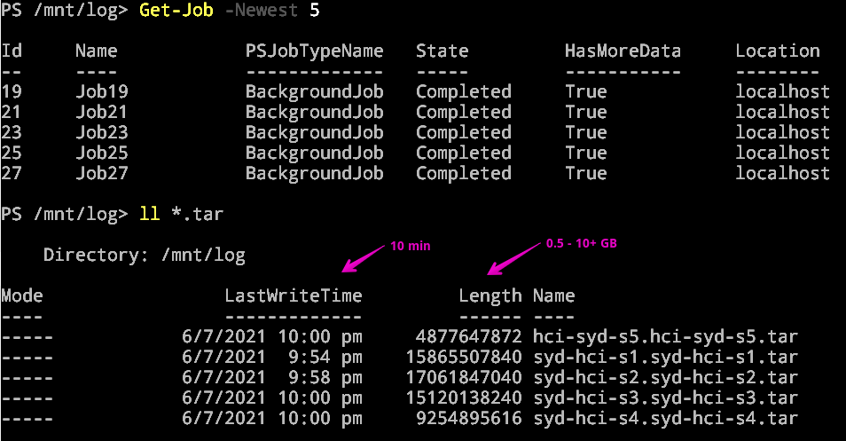 Collect SolidFire or eSDS logs with PowerShell