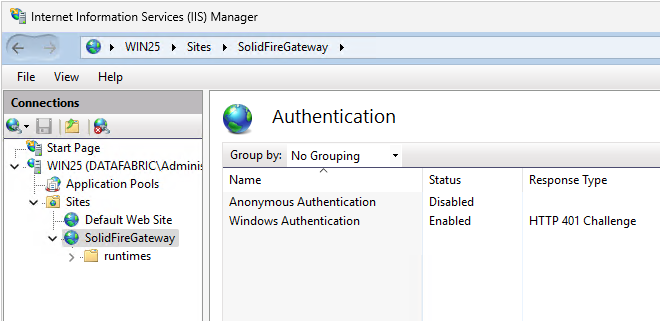 IIS - couldn't disable Anonymous Disabled