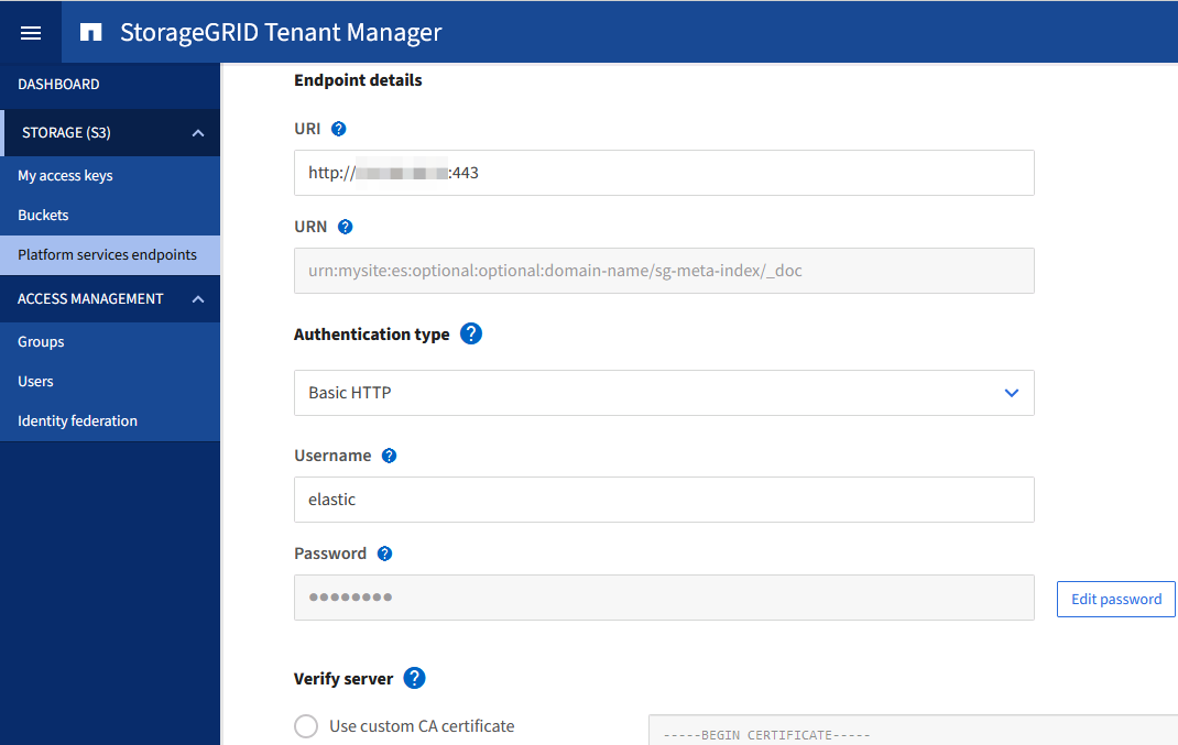 API authentication