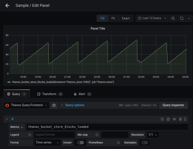 Grafana with Thanos backend