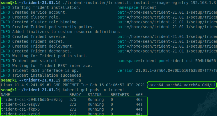 Trident v21.01 on Linux/ARM64