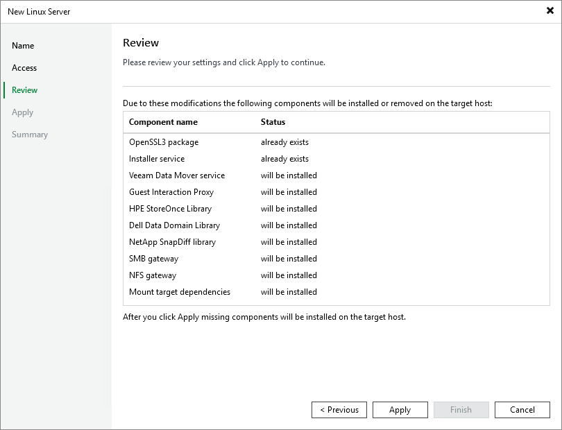 VBR connected to VIA