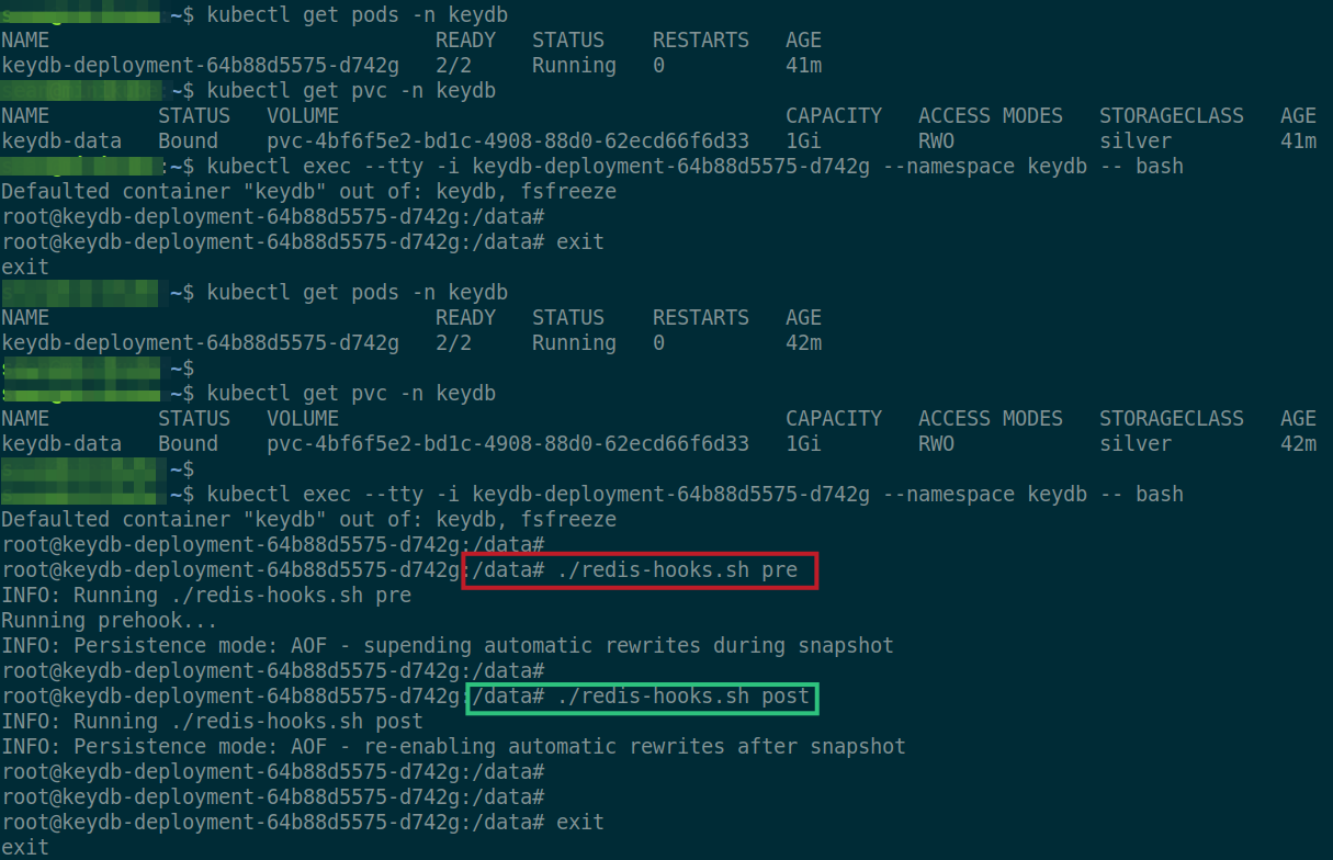 Redis or KeyDB pre and post hooks