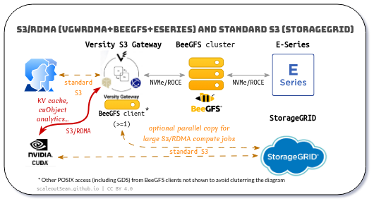 VGW RDMA with BeeGFS or XFS