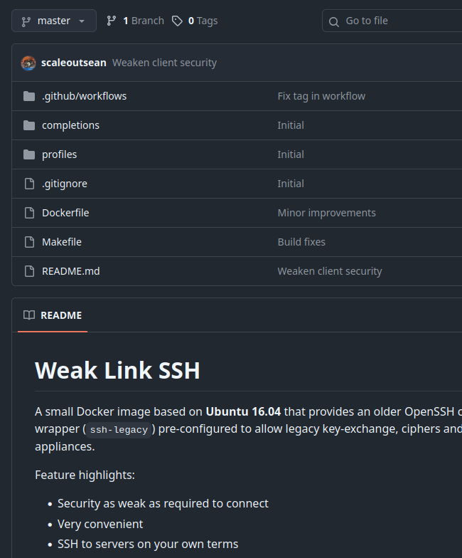 Weak Link SSH)